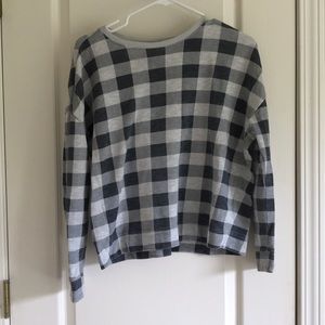 Grey checkered sweater